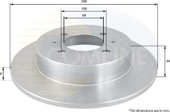 Comline ADC0235 - Kočioni disk www.molydon.hr