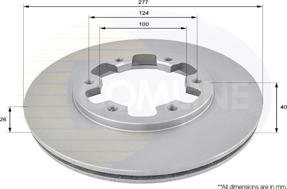 Comline ADC0238V - Kočioni disk www.molydon.hr