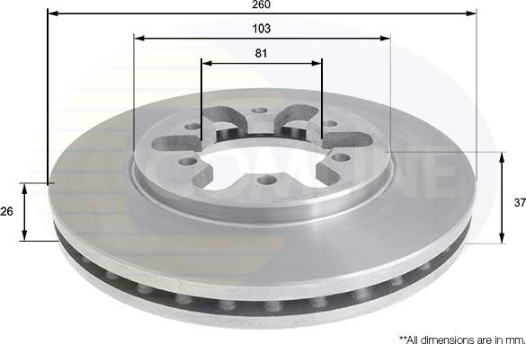 Comline ADC0220V - Kočioni disk www.molydon.hr