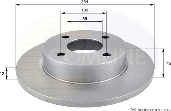 Comline ADC0227 - Kočioni disk www.molydon.hr