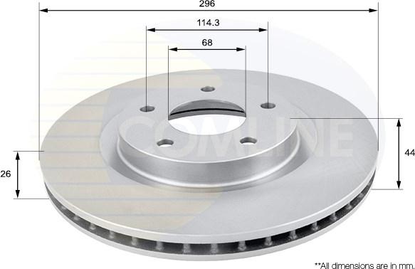 Comline ADC0274V - Kočioni disk www.molydon.hr