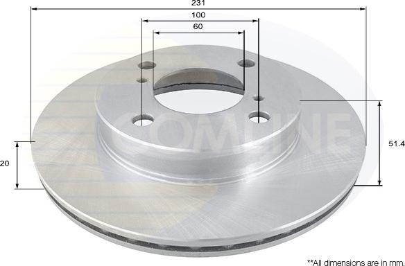 Comline ADC0276V - Kočioni disk www.molydon.hr