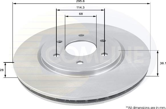 Comline ADC0270V - Kočioni disk www.molydon.hr