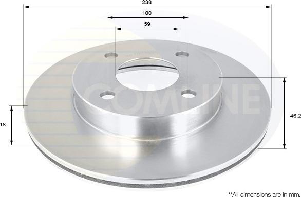 Comline ADC0273V - Kočioni disk www.molydon.hr