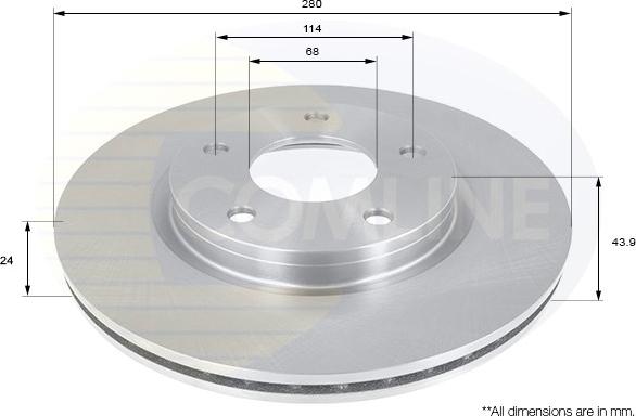 Comline ADC0277V - Kočioni disk www.molydon.hr