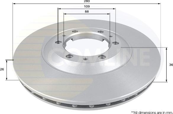 Comline ADC0705V - Kočioni disk www.molydon.hr