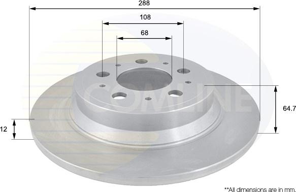 Comline ADC1909 - Kočioni disk www.molydon.hr