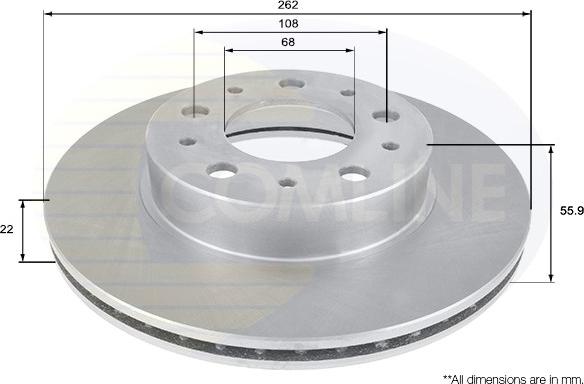 Comline ADC1906V - Kočioni disk www.molydon.hr