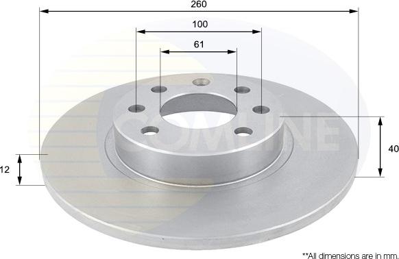 Comline ADC1903 - Kočioni disk www.molydon.hr