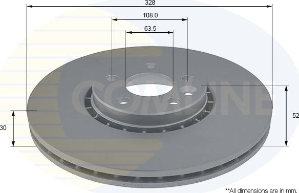 Comline ADC1916V - Kočioni disk www.molydon.hr