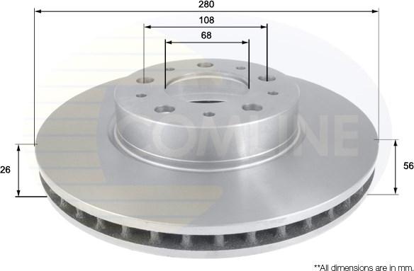 Comline ADC1910V - Kočioni disk www.molydon.hr