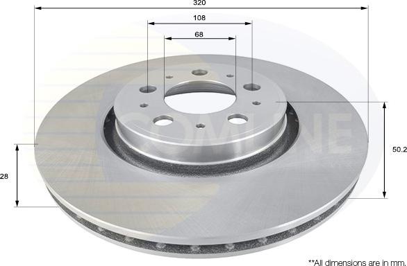 Comline ADC1925V - Kočioni disk www.molydon.hr