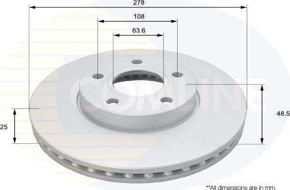 Comline ADC1926V - Kočioni disk www.molydon.hr