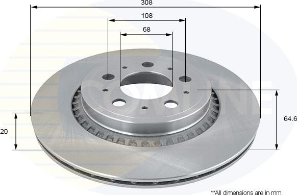 Comline ADC1920V - Kočioni disk www.molydon.hr