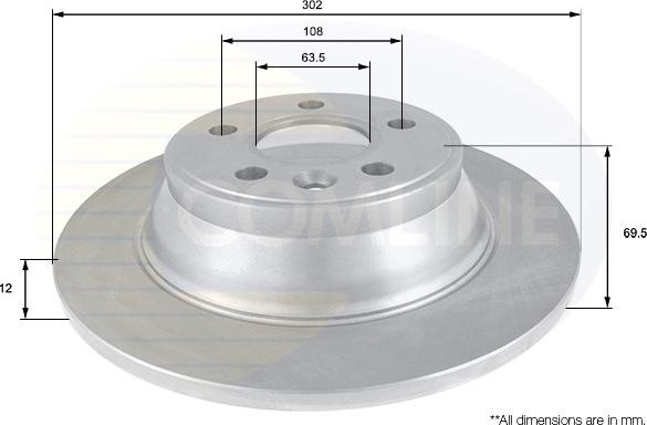 Comline ADC1923 - Kočioni disk www.molydon.hr