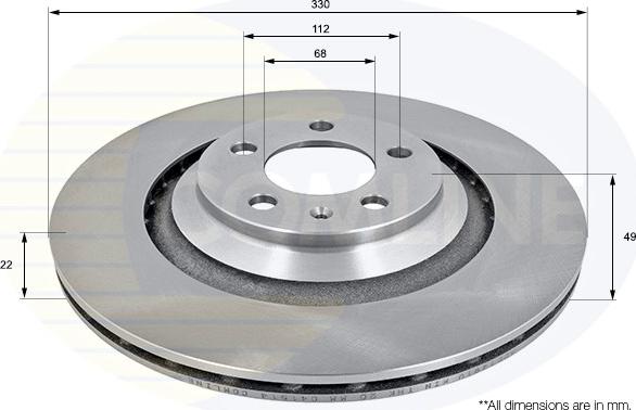 Comline ADC1491V - Kočioni disk www.molydon.hr