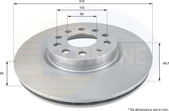 Comline ADC1449V - Kočioni disk www.molydon.hr