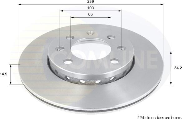 Comline ADC1454V - Kočioni disk www.molydon.hr