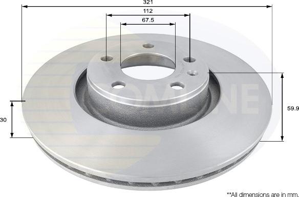 Comline ADC1465V - Kočioni disk www.molydon.hr