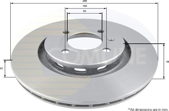 Comline ADC1462V - Kočioni disk www.molydon.hr