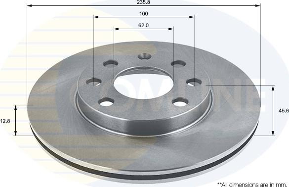 Comline ADC1406 - Kočioni disk www.molydon.hr