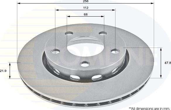 Comline ADC1489V - Kočioni disk www.molydon.hr