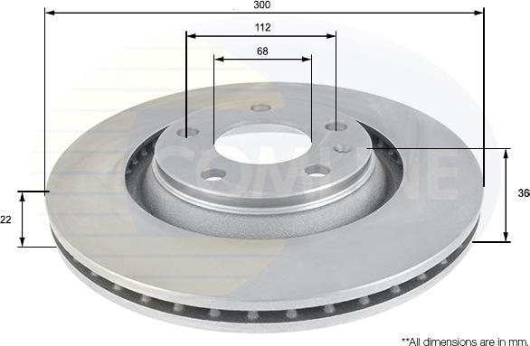 Comline ADC1485V - Kočioni disk www.molydon.hr