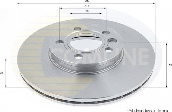 Comline ADC1434V - Kočioni disk www.molydon.hr