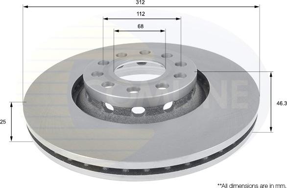 Comline ADC1431V - Kočioni disk www.molydon.hr