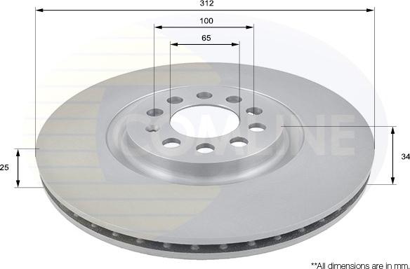 Comline ADC1438V - Kočioni disk www.molydon.hr