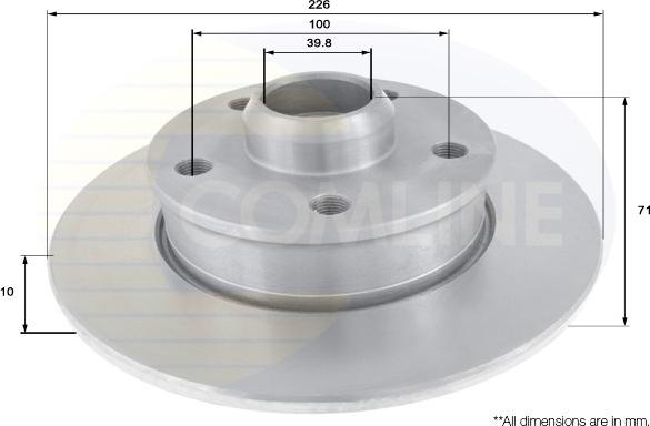 Comline ADC1424 - Kočioni disk www.molydon.hr