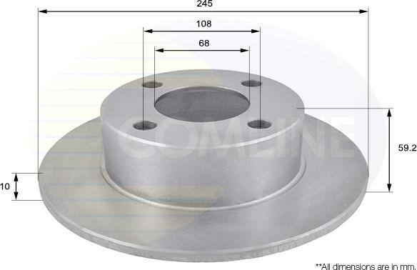 Comline ADC1423 - Kočioni disk www.molydon.hr