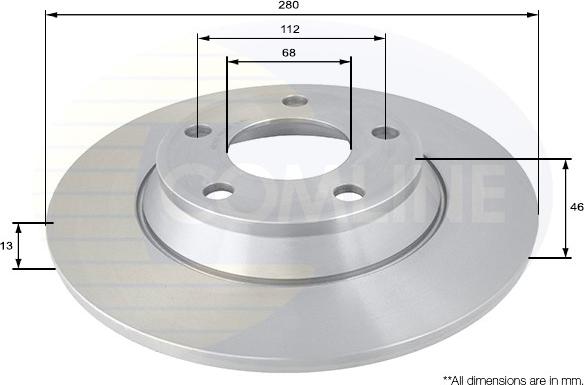 Comline ADC1422 - Kočioni disk www.molydon.hr