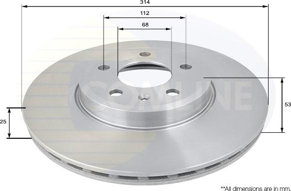 Comline ADC1476V - Kočioni disk www.molydon.hr