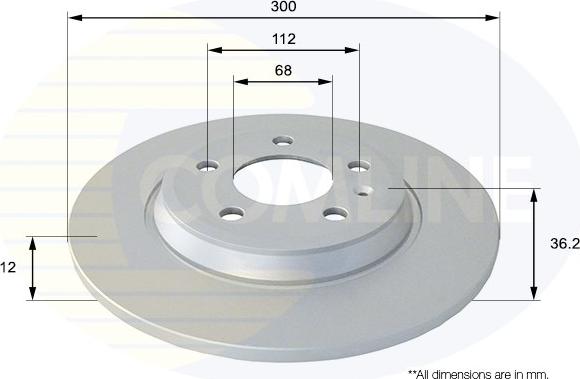 Comline ADC1478 - Kočioni disk www.molydon.hr