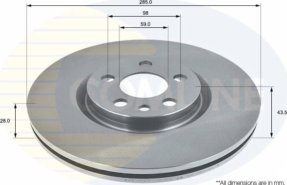 Comline ADC1546V - Kočioni disk www.molydon.hr