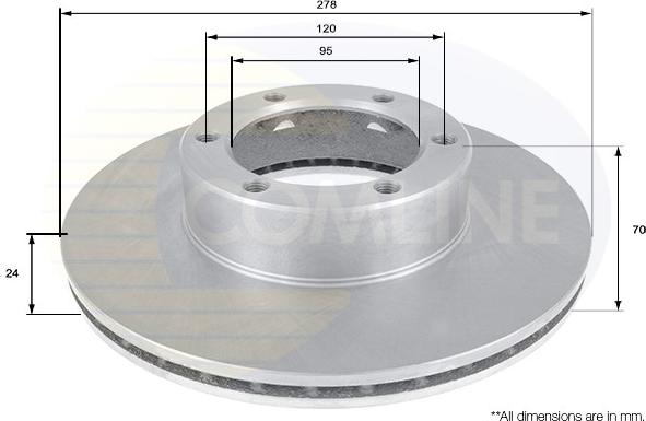 Comline ADC1559V - Kočioni disk www.molydon.hr