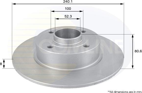 Comline ADC1555 - Kočioni disk www.molydon.hr