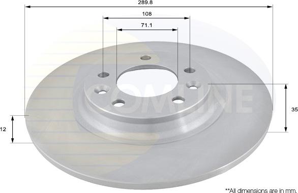 Comline ADC1551 - Kočioni disk www.molydon.hr