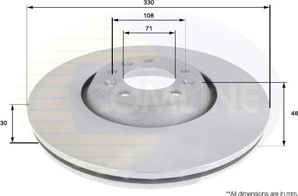 Comline ADC1552V - Kočioni disk www.molydon.hr