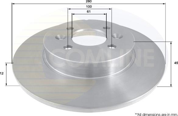 Comline ADC1569 - Kočioni disk www.molydon.hr