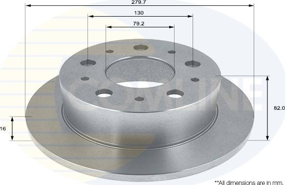 Comline ADC1564 - Kočioni disk www.molydon.hr