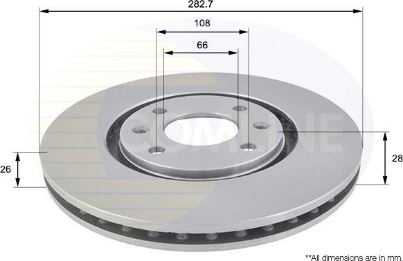 Comline ADC1509V - Kočioni disk www.molydon.hr