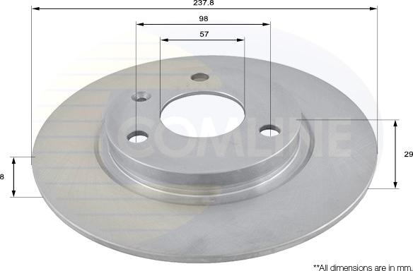 Comline ADC1501 - Kočioni disk www.molydon.hr