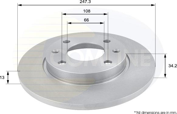 Comline ADC1508 - Kočioni disk www.molydon.hr