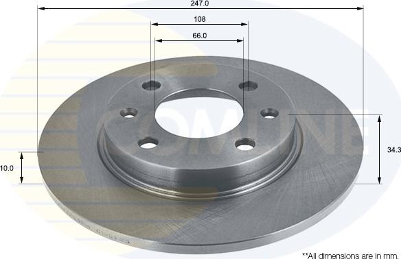 Comline ADC1502 - Kočioni disk www.molydon.hr