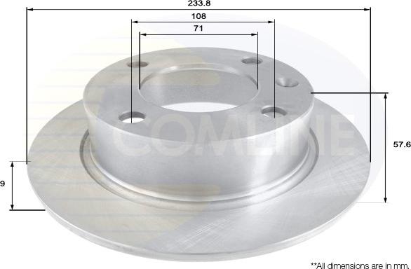 Comline ADC1514 - Kočioni disk www.molydon.hr