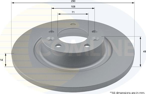 Comline ADC1581 - Kočioni disk www.molydon.hr