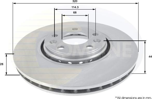 Comline ADC1582V - Kočioni disk www.molydon.hr