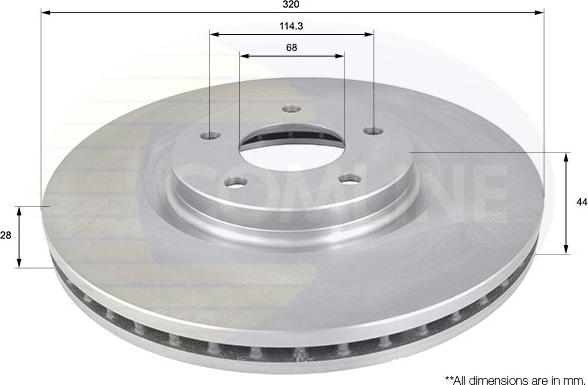 Comline ADC1587V - Kočioni disk www.molydon.hr